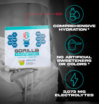 Gorilla Hydration Electrolyte Drink Mix jungle juice