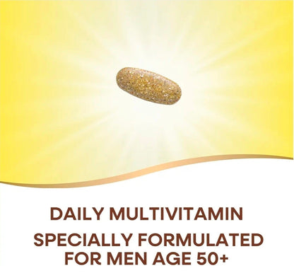Nature's Way Alive! Men’s 50+ Daily Ultra Multivitamins, High Potency Formula, Supports Healthy Brain, Eyes & Heart*, with Methylated Vitamin B12, Gluten-Free, 150 Tablets