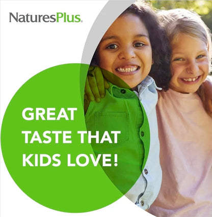 Natures Plus Animal Parade Children's Chewable Multivitamin - 180 Animal-Shaped Tablets - Natural Assorted Flavors - Vegetarian, Gluten Free - 90 Servings