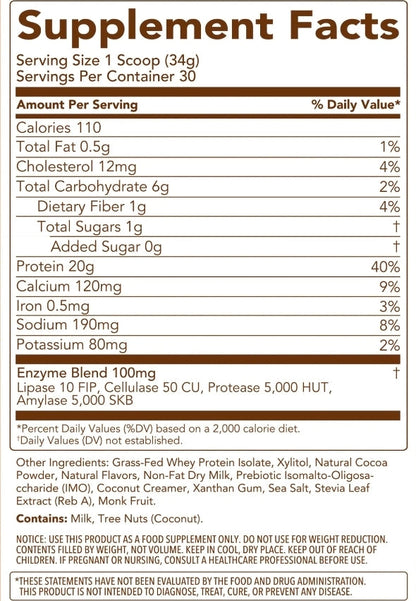 Clean Simple Eats 30 Servings Protein Chocolate Batter
