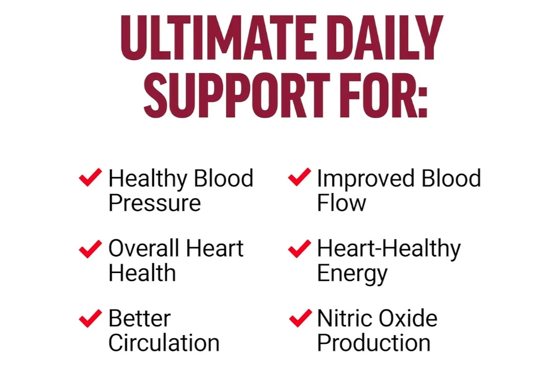 Force Factor Total Beets Ultimate Heart Health Blood Pressure Support with CoQ10, Beet Root Powder, Grape Seed Extract, Blood Pressure Supplement for Circulation, Black Cherry, 30 Servings