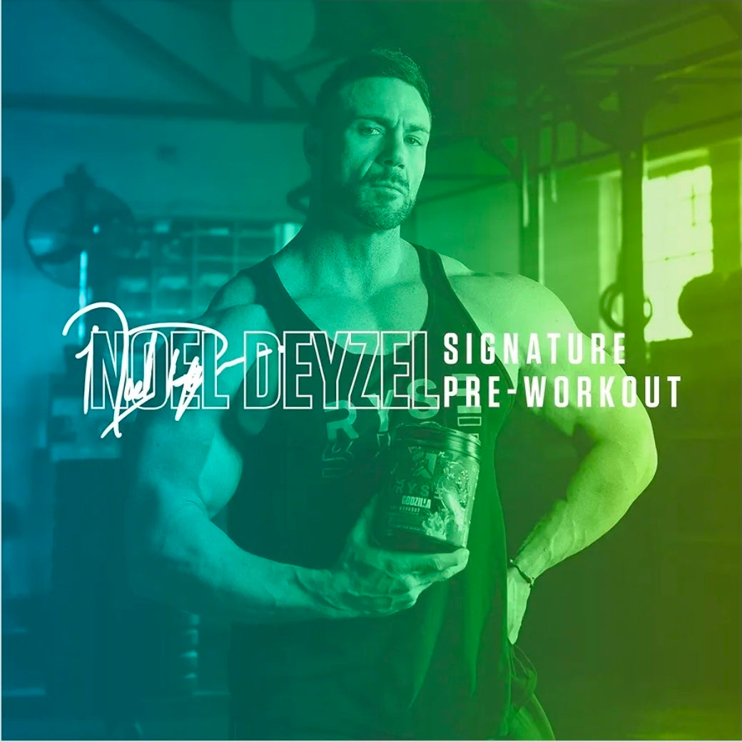 RYSE Godzilla X Noel Deyzel Pre Workout Powder - Monsterberry Lime - 400mg Caffeine, High Stim Pre-Workout for Men & Women with Citrulline & Beta Alanine - Energy, Pump & Focus - 20/40 Servings