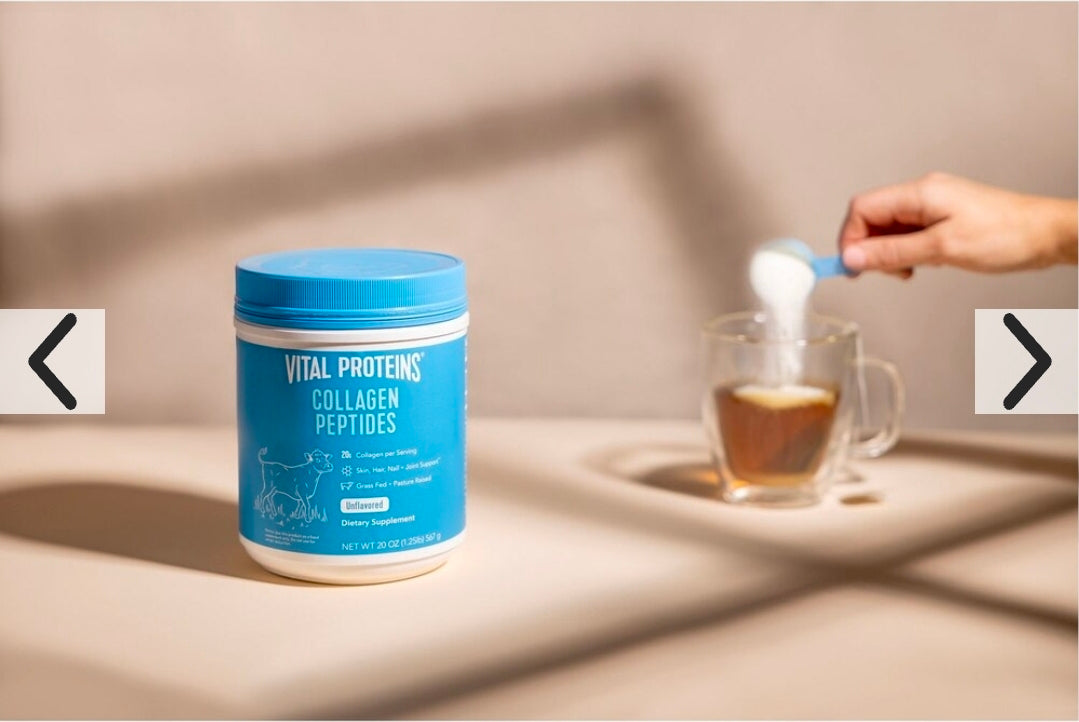 Vital Proteins Grass Fed Collagen Peptides Powder, Supports Hair, Skin, Nails, Bones, and Joints Health, Hydrolyzed Peptides - Zero Sugar, Unflavored, 20oz