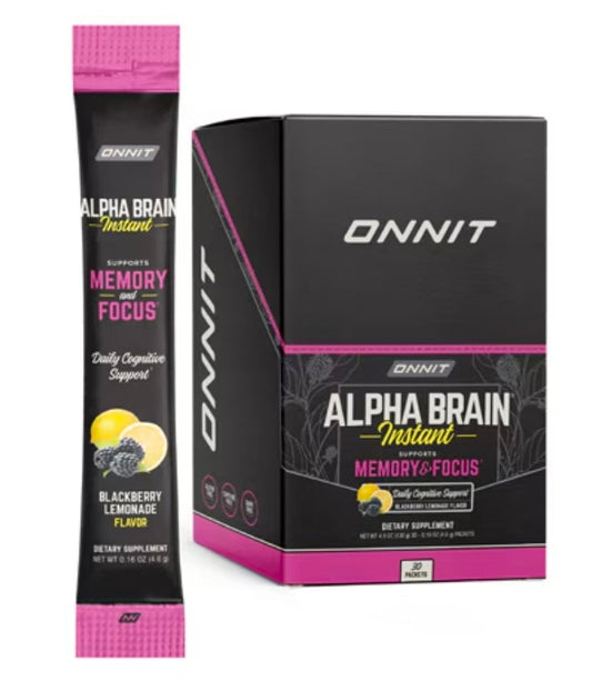 Onnit Alpha Brain Instant Blackberry Lemonade -- 30 Packets