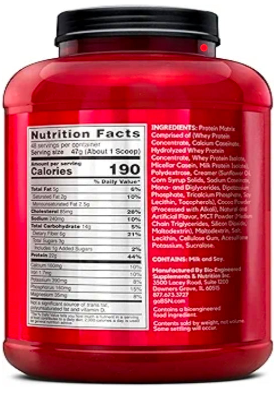 BSN SYNTHA-6 Whey Protein Powder with Micellar Casein, Milk Protein Isolate, Chocolate Milkshake, 48 Servings (Packaging May Vary)